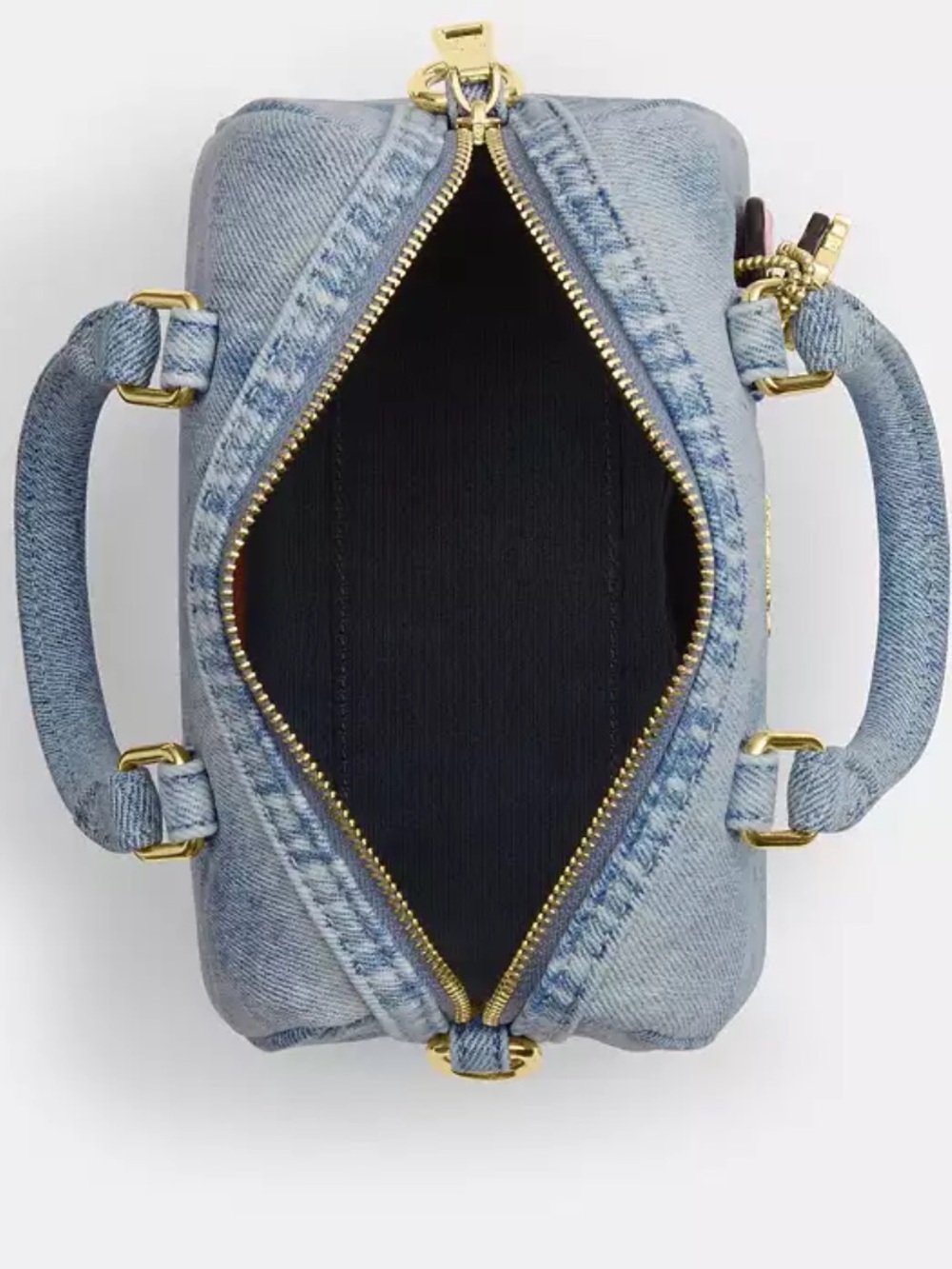 COACH Denim Mini Rowan with Pink Tag - Picture 7 of 8